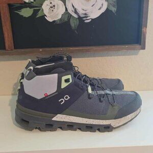 On Running Men's Black and Olive Athletic Shoes
